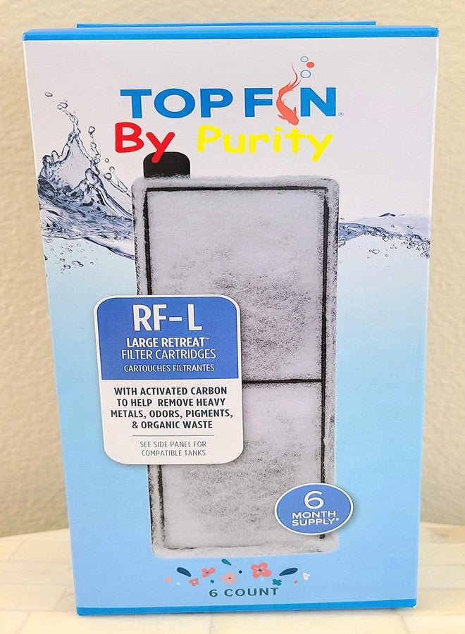 Top Fin فلتر توب فين ريتريت كبير، RF-L (6 قطع) - Image 1